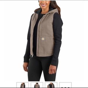 NWT Women's Carhartt Insulated Hooded Vest